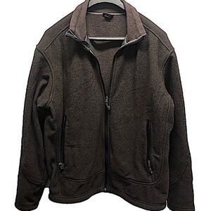 Sweater Large Mens Full Zip Normcore Classic Gorpcore Utility Pockets